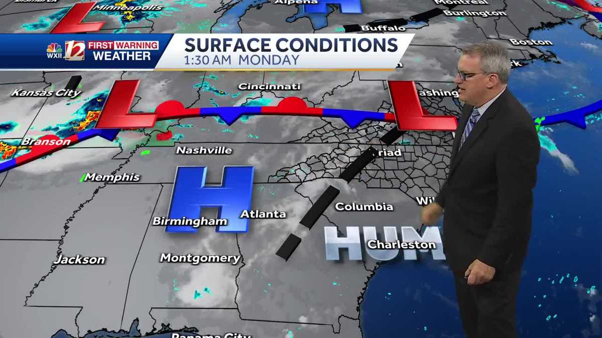WATCH: High heat drives severe storm risk Monday and Tuesday - WXII