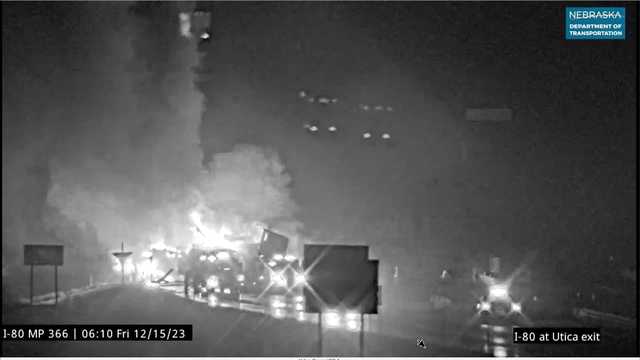 Semi-truck fire closes westbound lanes of I-80 west of Lincoln - Vimarsana News