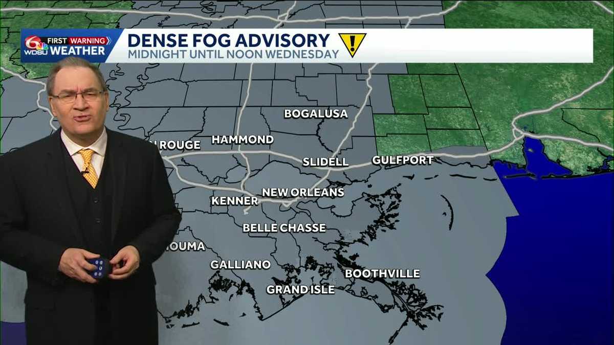 Weather Impact Day Wednesday; Dense Fog Advisory through 10am