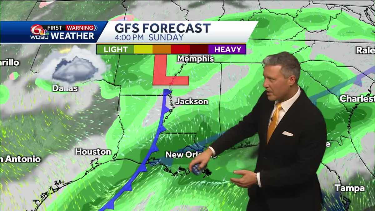 New Orleans Mardi Gras parades forecast rain chances temperatures
