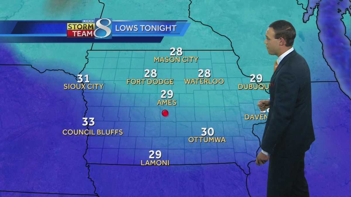 Frost warning issued as temps drop into 20s