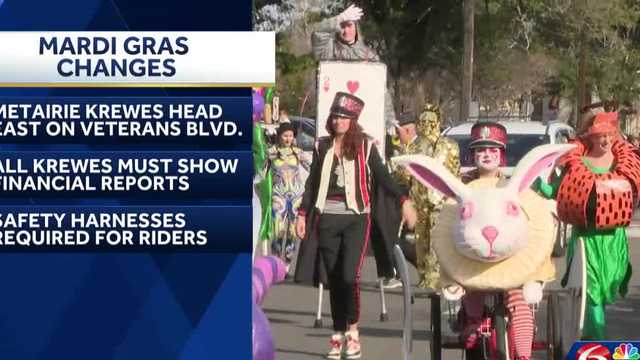 Jefferson Parish 2025 Mardi Gras changes 