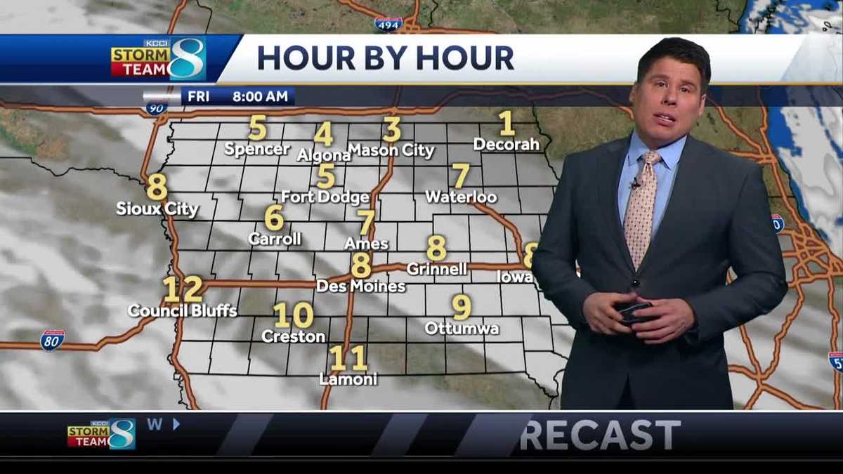 Des Moines weather: Temps warm up a bit Friday but then comes the ice