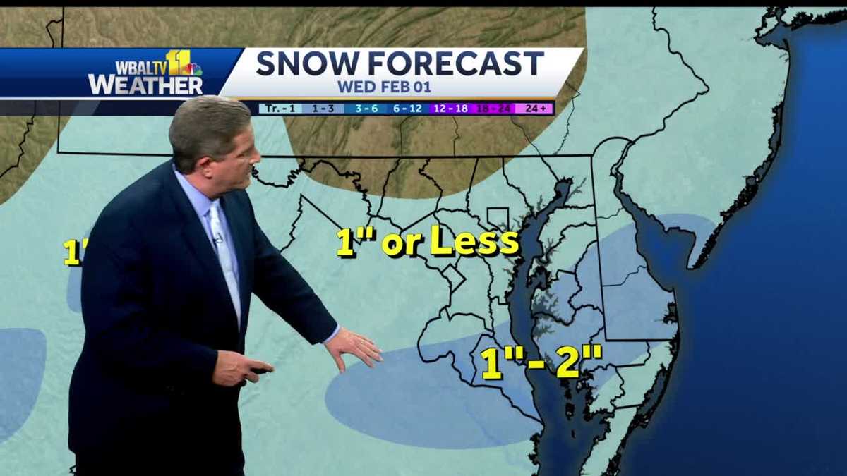 Rain to end by afternoon, snow possible for southern areas
