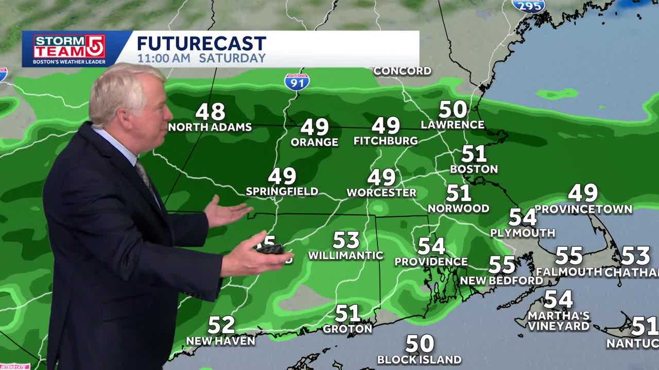 Video: Saturday impact weather brings cool rain