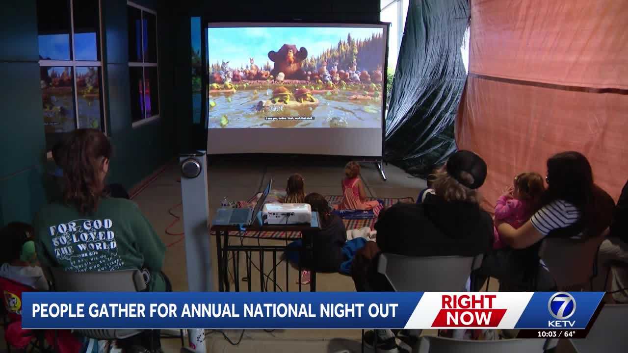 People gathered to strengthen relationships with local law enforcement during annual National Night Out