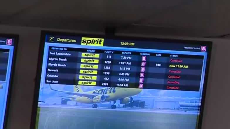 More headaches for passengers as Spirit Airlines again cancels most Logan Airport flights