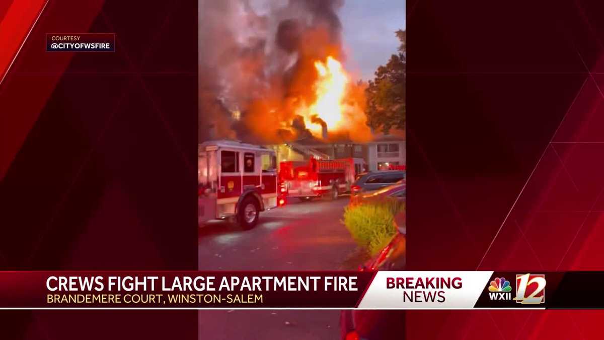 Winston-Salem apartment fire leaves about two dozen people displaced