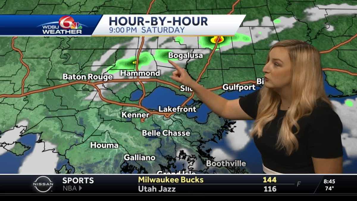 Isolated storms today