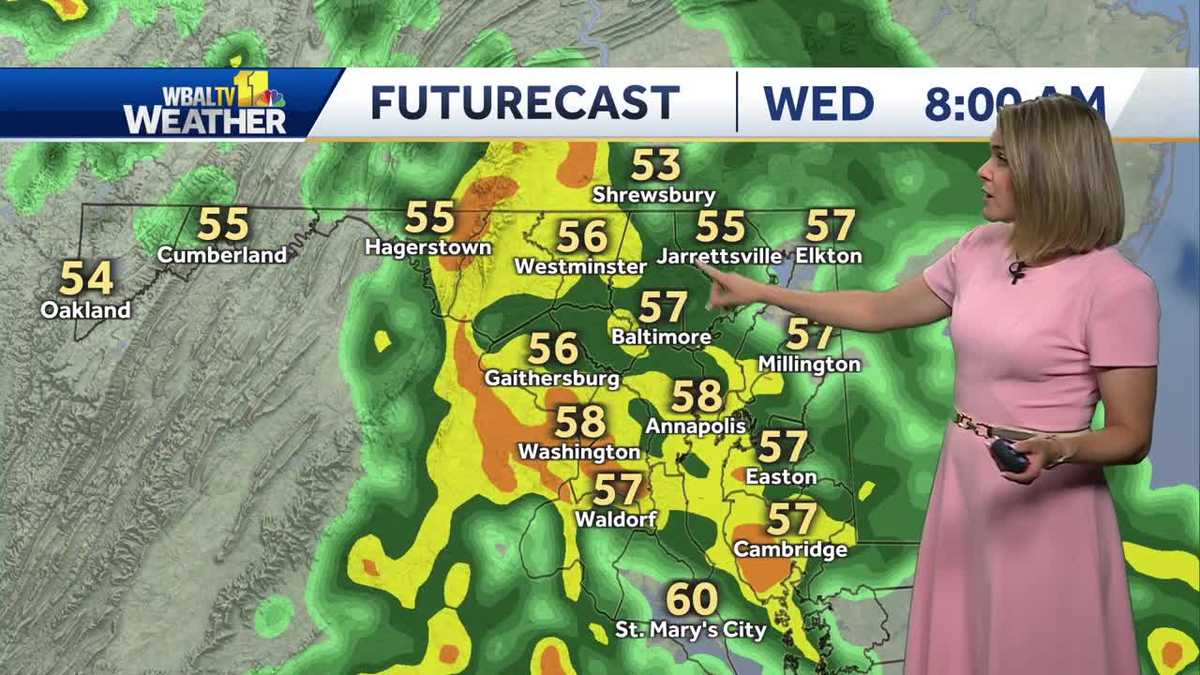 Sunny and clear Tuesday before rain, chilly temps