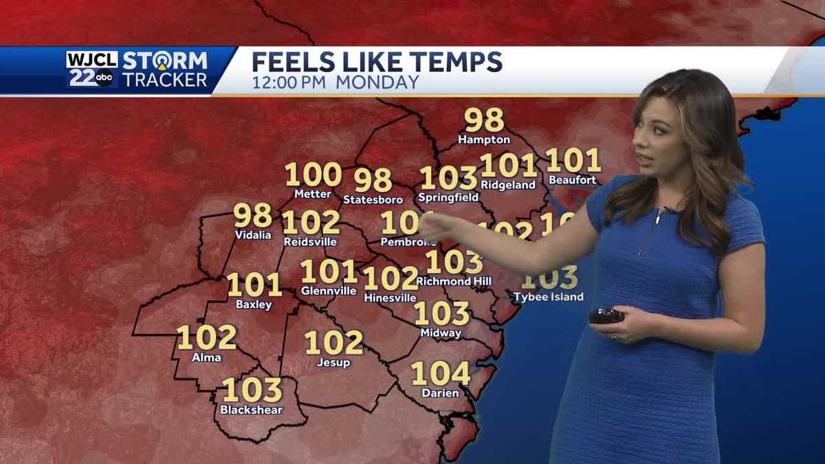 Temperatures heat up to the upper 90s this week