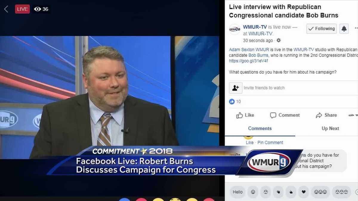 Facebook Live: Robert Burns discusses campaign for Congress