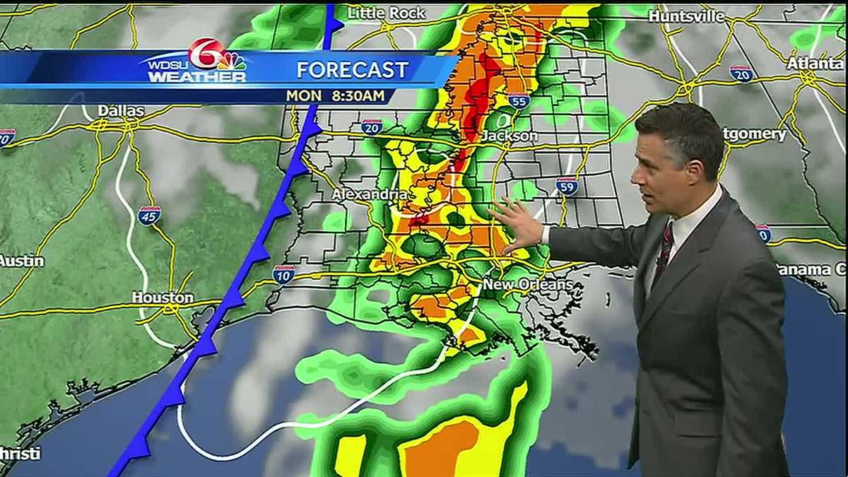 Friday night: sunny before more heavy rain