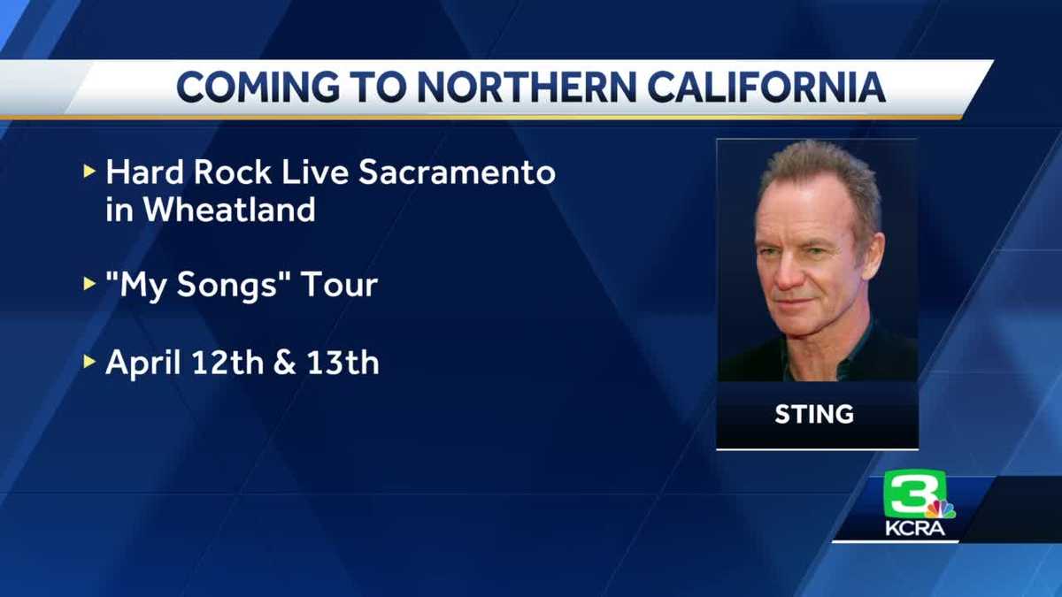 Sting bringing tour to Hard Rock Live Sacramento in April