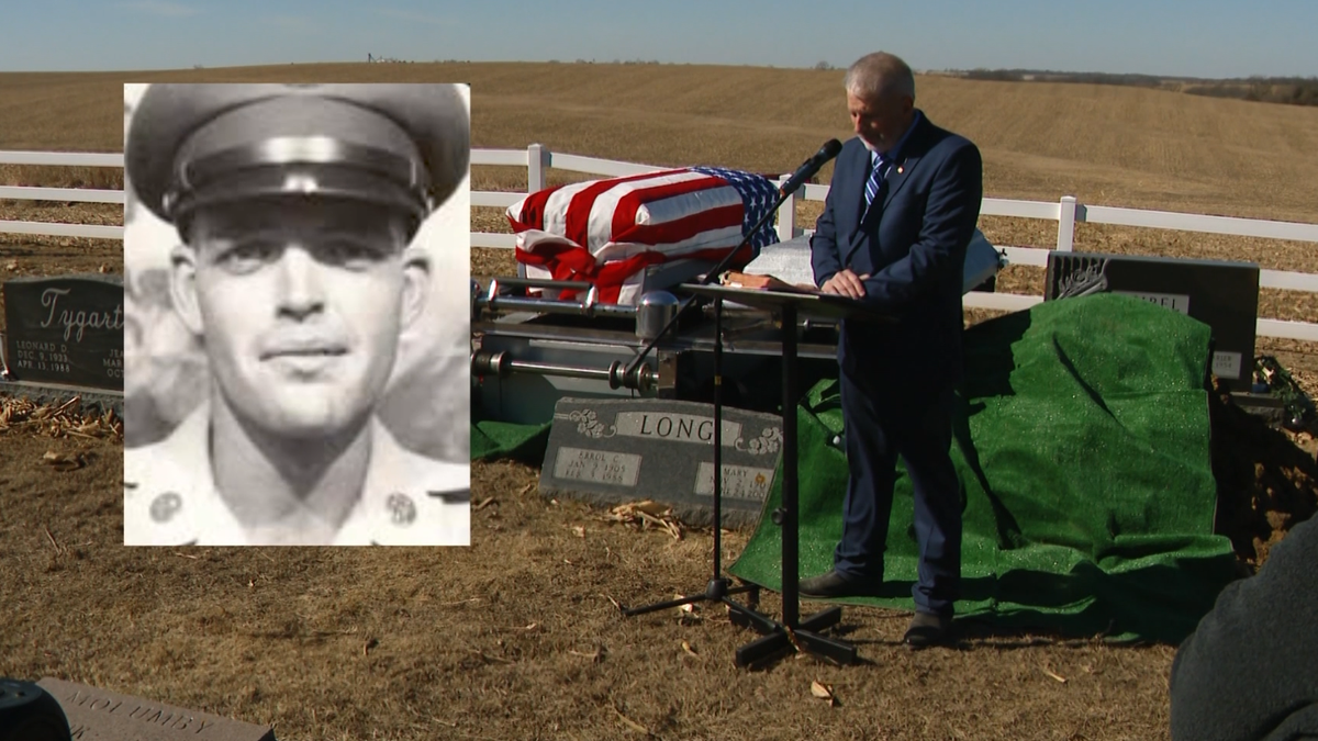 Iowans show up to lay 'unaccompanied' veteran to rest