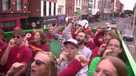 Iowa State band belts out Cyclones fight song on top of double-decker bus in Ireland