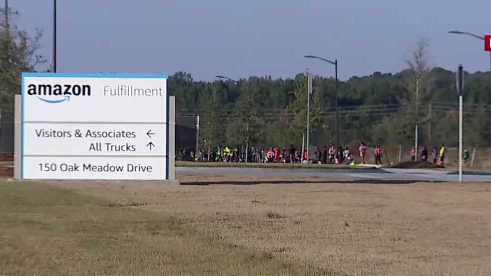 Crisis situation reported at Amazon distribution center in Pooler, building evacuated