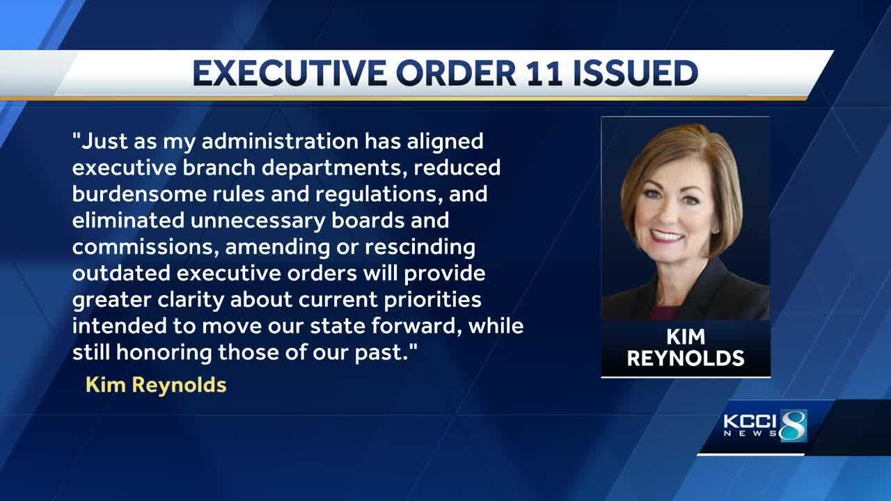 Kim Reynolds issues executive order to amend or rescind outdated orders - Vimarsana News