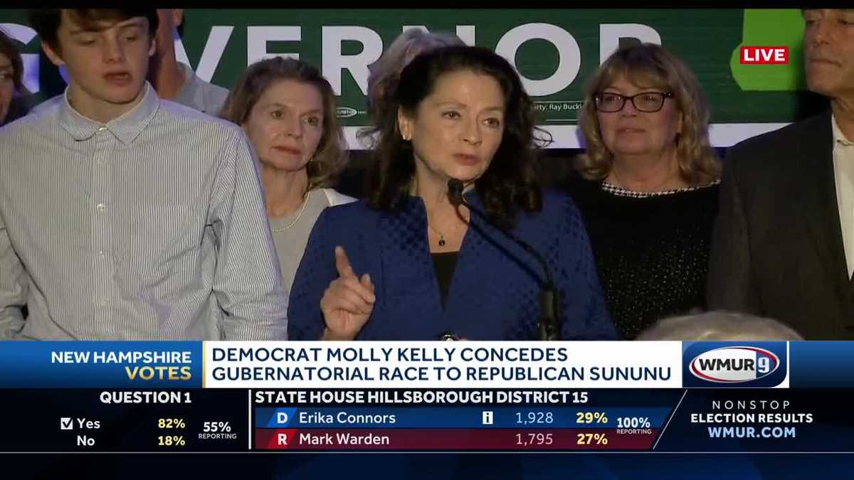 Molly Kelly concedes race for governor to incumbent Gov. Sununu