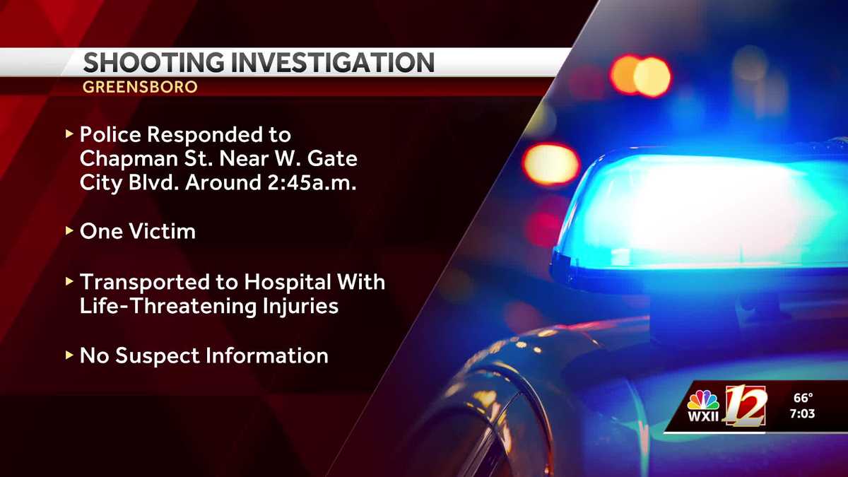 Greensboro Police: Shooting sends person to the hospital, closes road