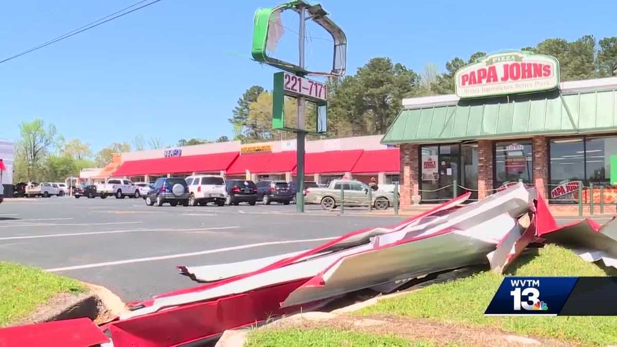 Several businesses damaged from storms in Jasper