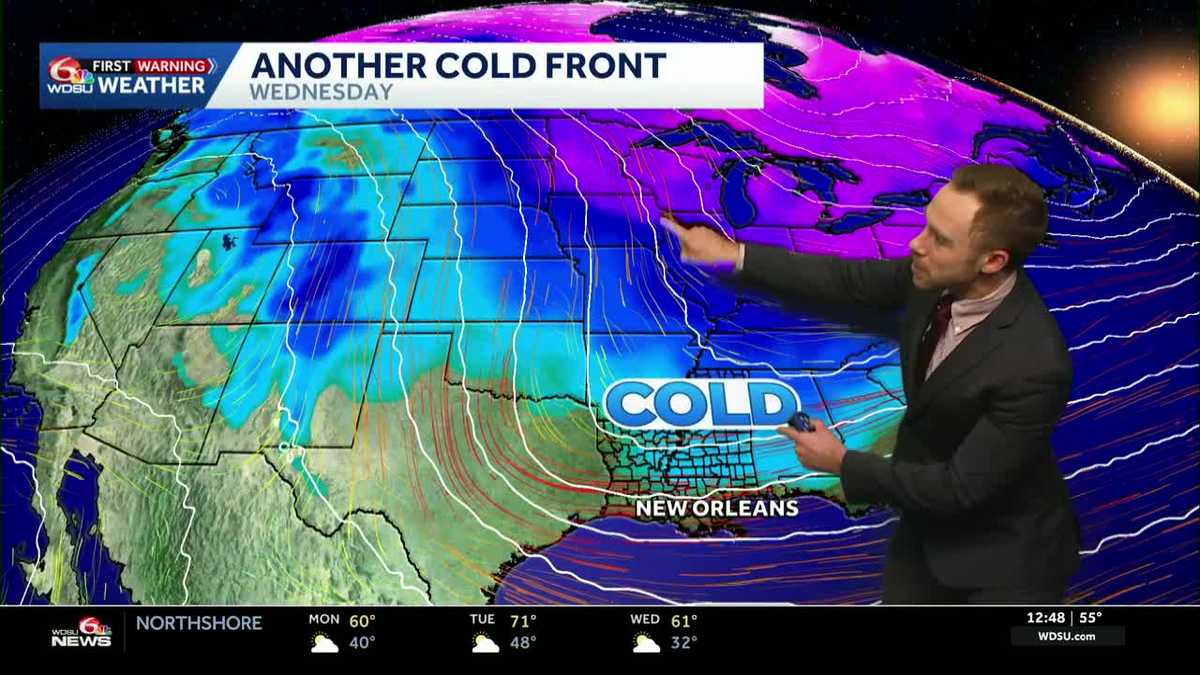 Brief warmup before midweek rain chances with another cold front!