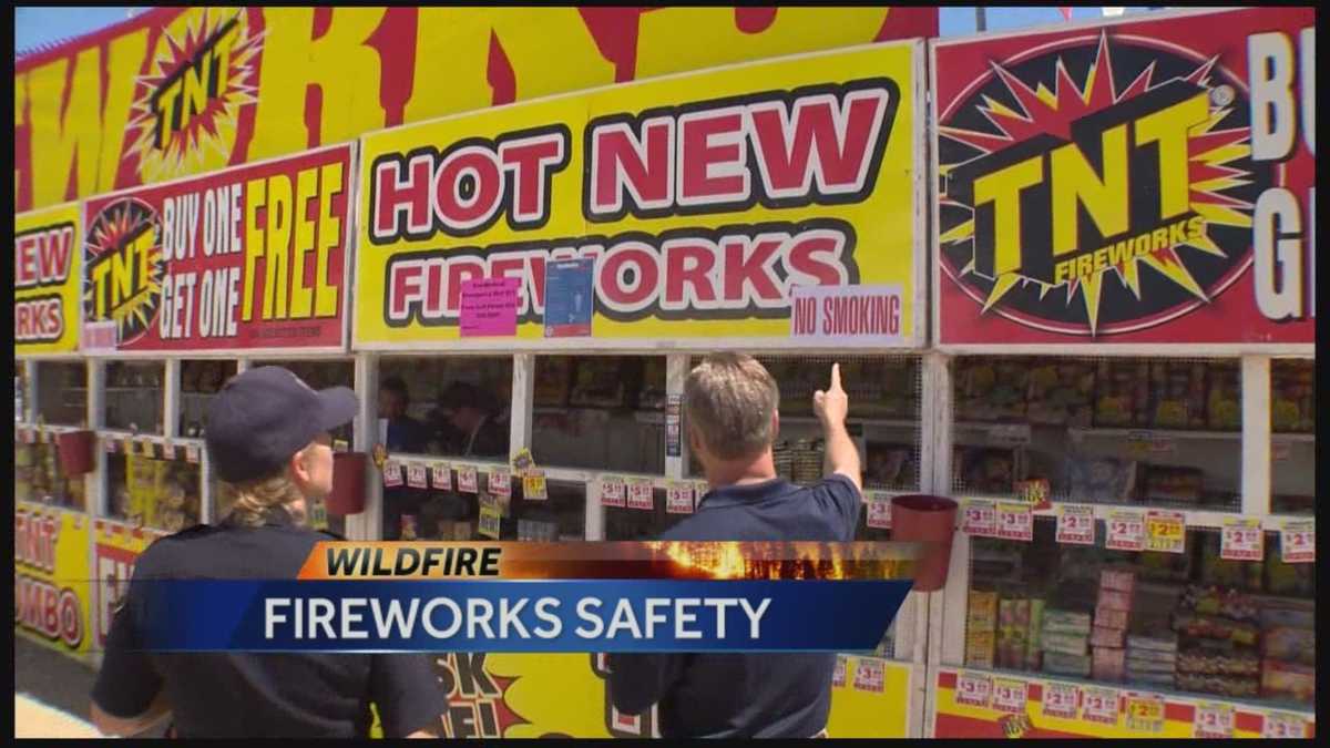Fire safety Fire inspectors check local fireworks booths