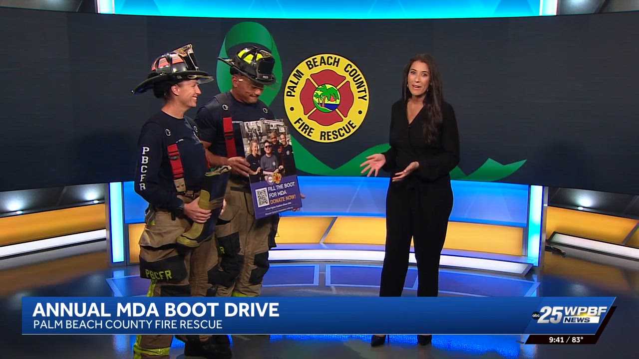 Palm Beach County firefighters fundraising drive for muscular dystrophy