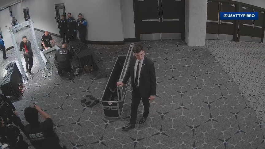 Video shows suspect sprinting toward security in White House correspondents' dinner attack