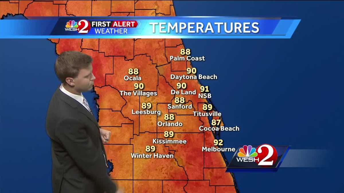 Showers and storms developing Monday afternoon