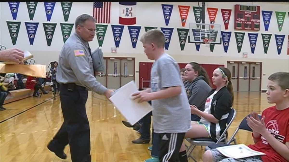 Treynor Middle School honors brave students Wednesday