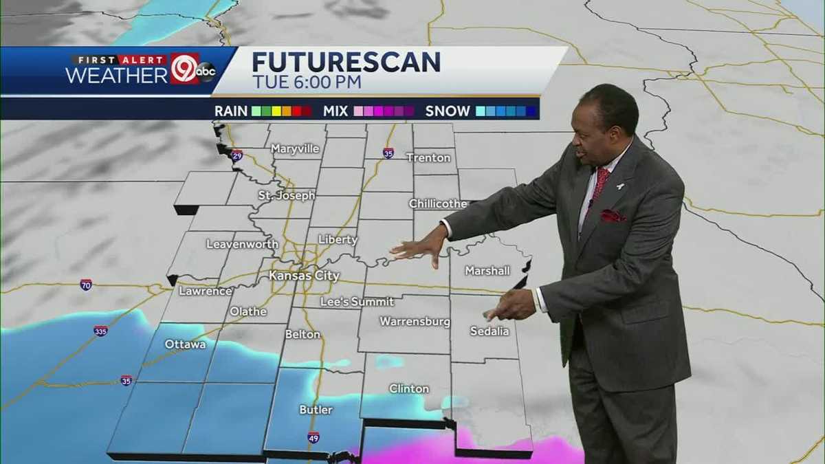 Cold Tuesday with light snow possible in evening