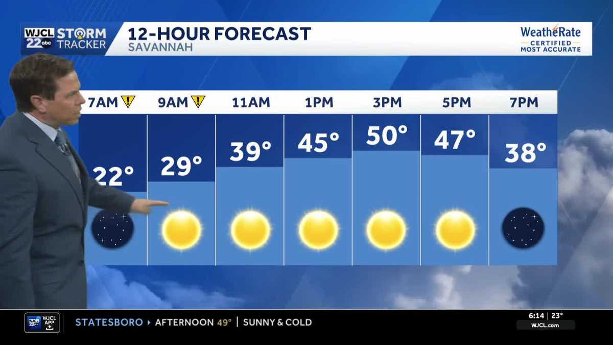 Another hard freeze expected for Southeast Georgia and the Lowcountry