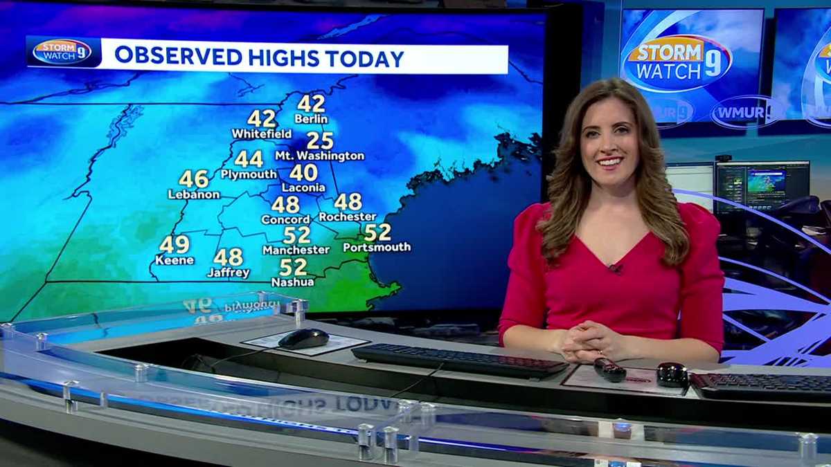New Hampshire forecast video: Temps drop into teens and lower Saturday ...