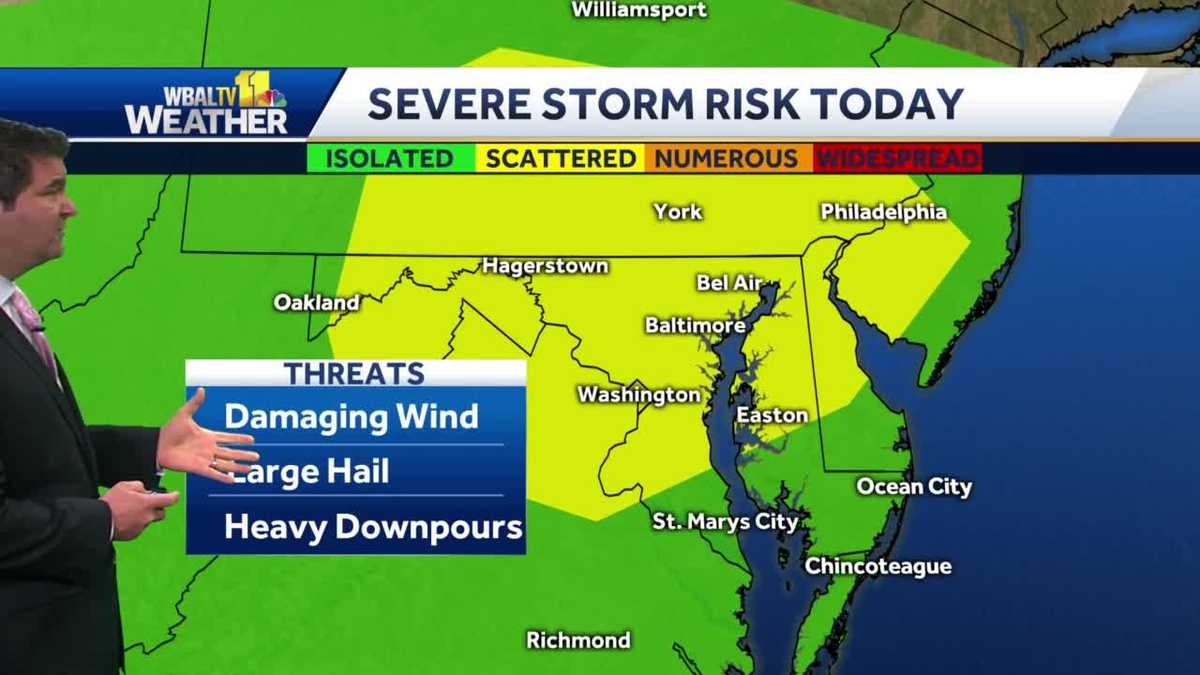 Potential for severe storms through Friday