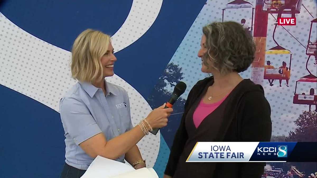 Iowa State Fair butter sculptor Sarah Pratt interviewed on air