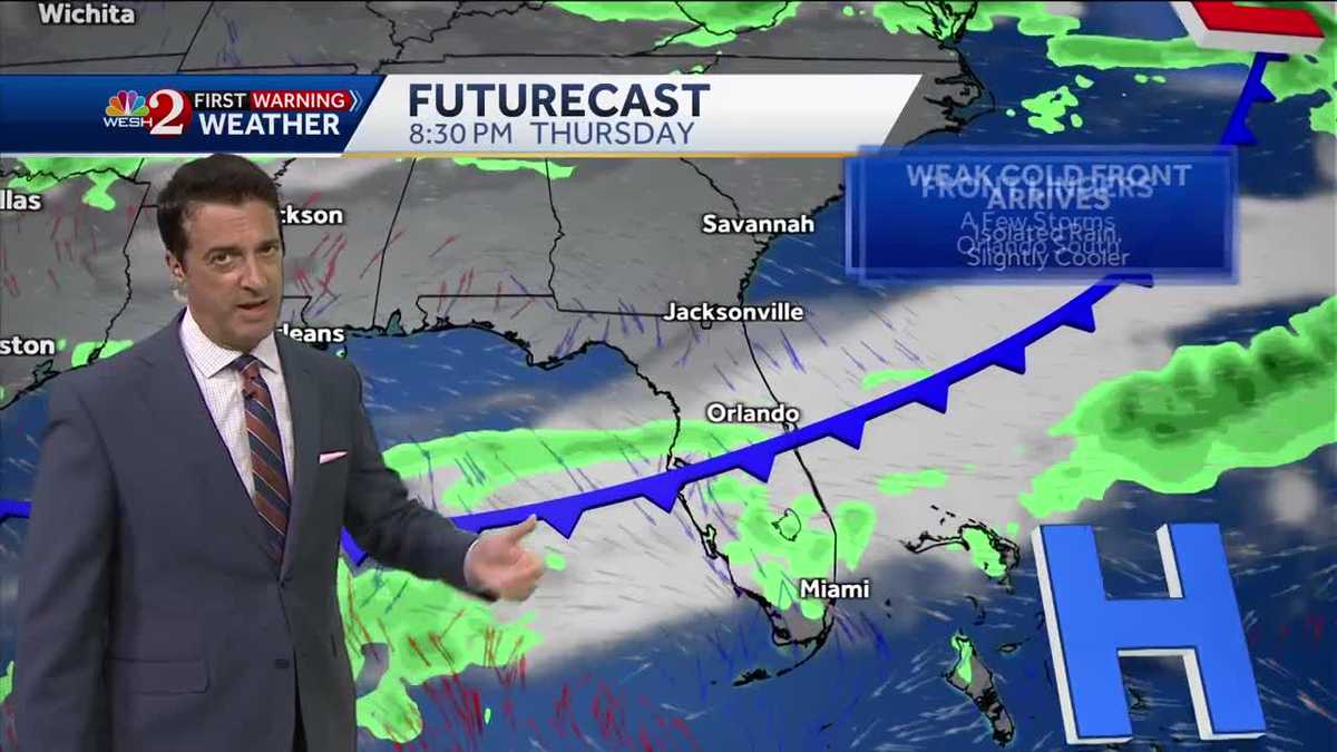 Front arrives Thursday with slightly cooler temps returning!