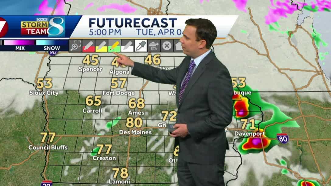 Severe storms expected Tuesday in southern Iowa
