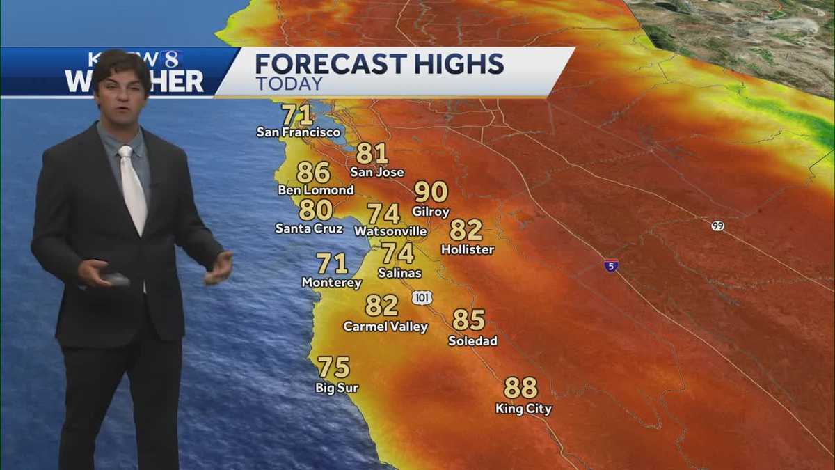 Hot weather inland for Labor Day Weekend