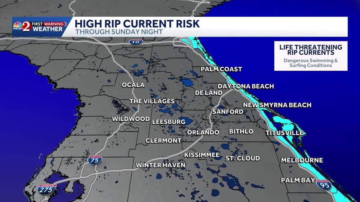 Rip currents create dangerous conditions at Central Florida beaches ...