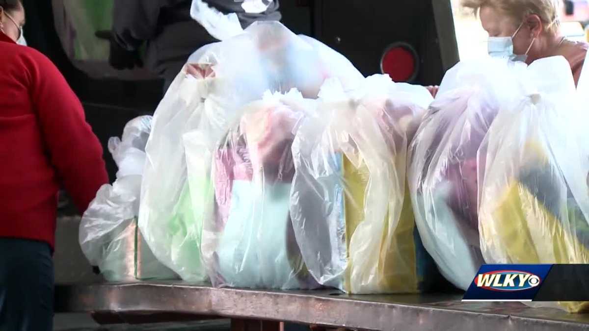 UPS employees donate Easter baskets to area charities