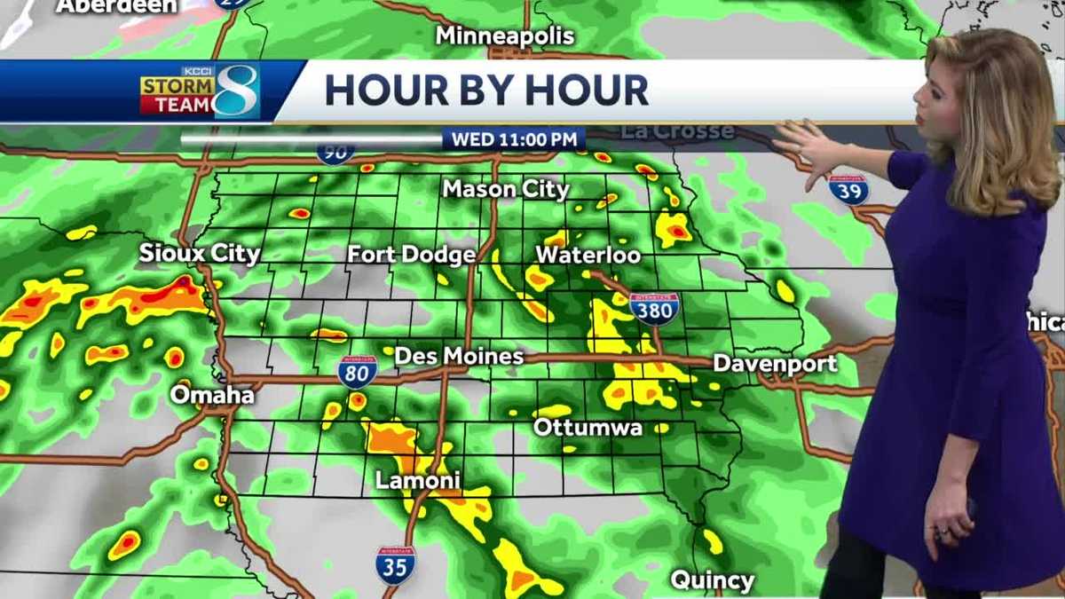 Rain, possible thunderstorms arrive late