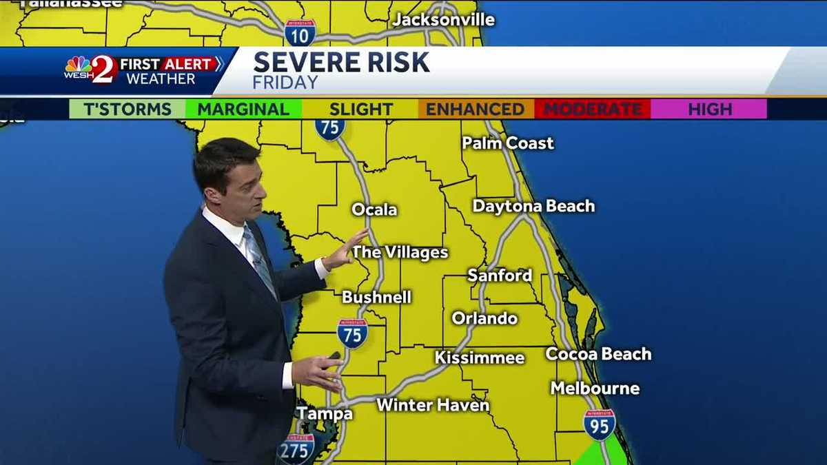 Risk for severe thunderstorms Friday