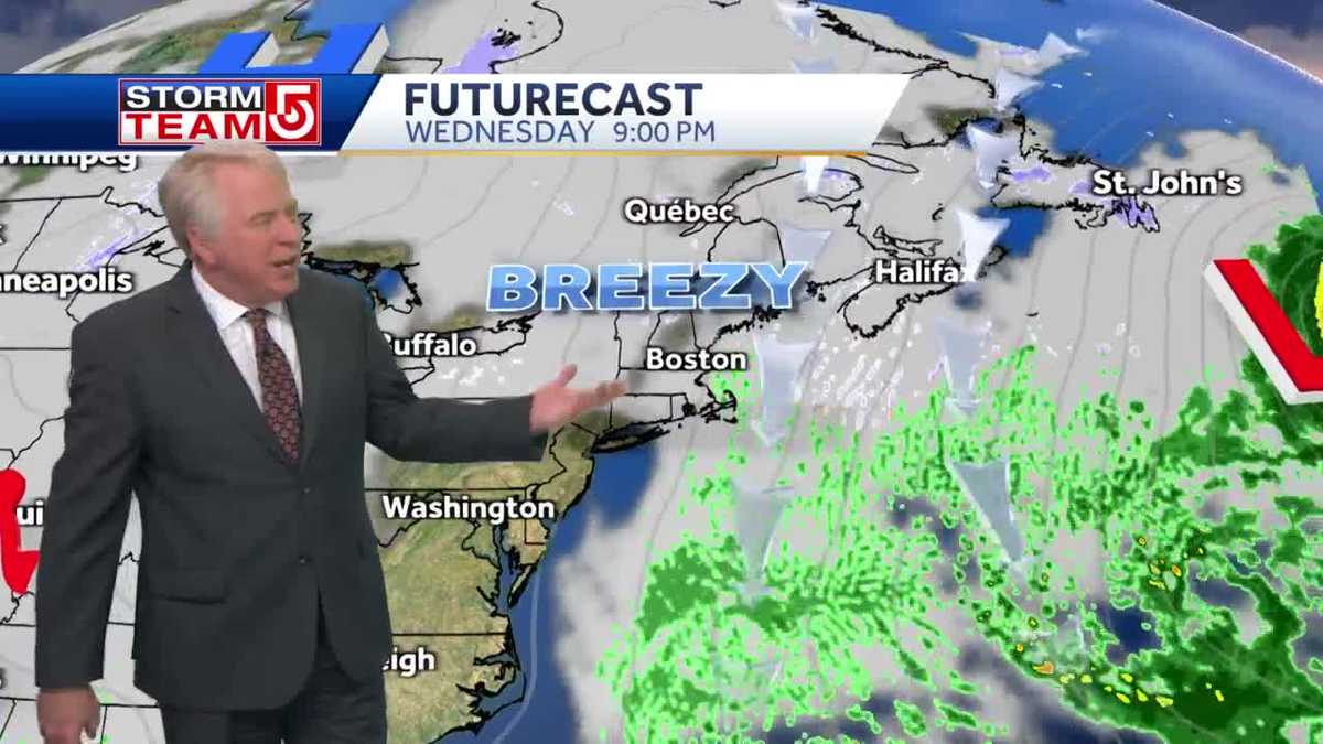 Video: Chance for rain, snow showers through midweek