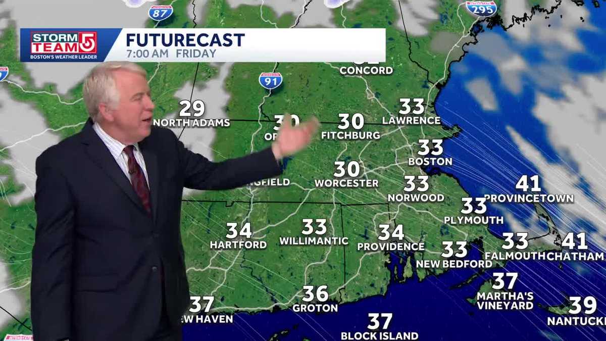 Video: Partly cloudy, not as cold tonight
