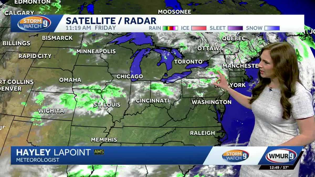  Rain chances continue through weekend in New Hampshire