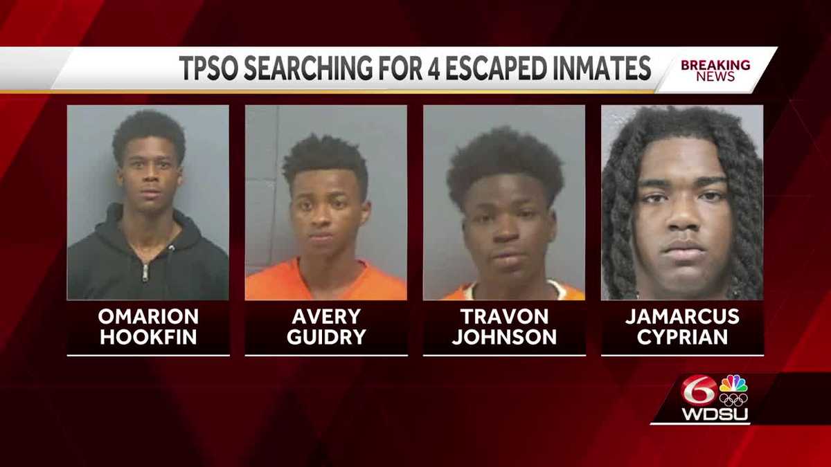 Tangipahoa Parish deputies searching for 4 escaped inmates WDSU New Orleans Tangipahoa Parish deputies searching for 4 escaped inmates WDSU New Orleans