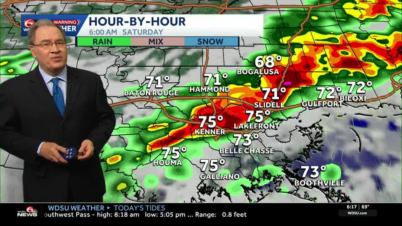 Numerous showers, storms to start the weekend
