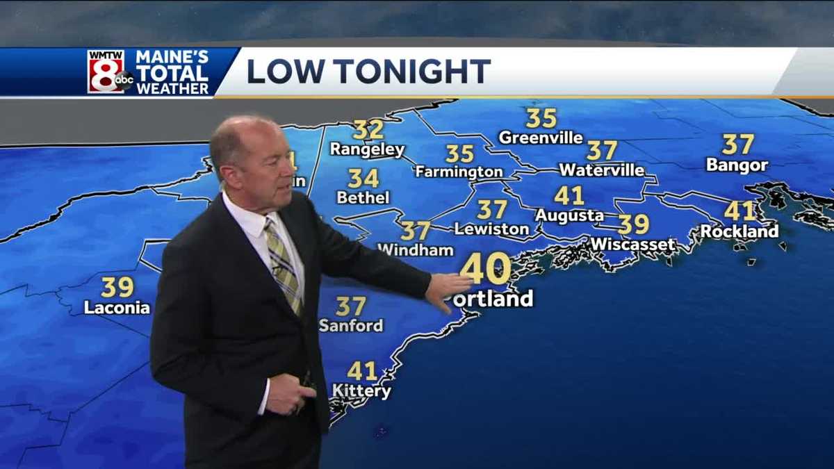 Scattered clouds and comfortable temperatures tonight