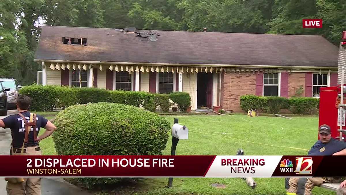 North Carolina fire officials say two people displaced after house fire